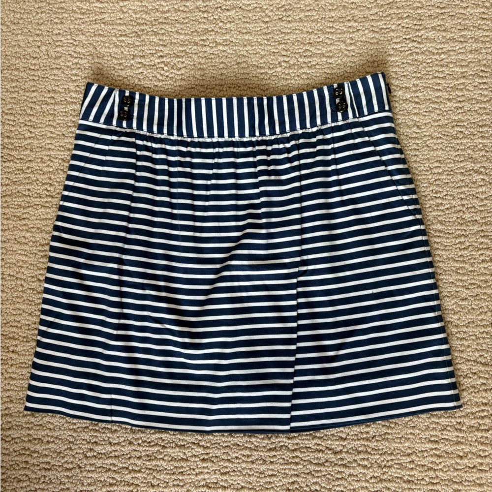 Vineyard Vines Blue and White A-Line Mini Skirt